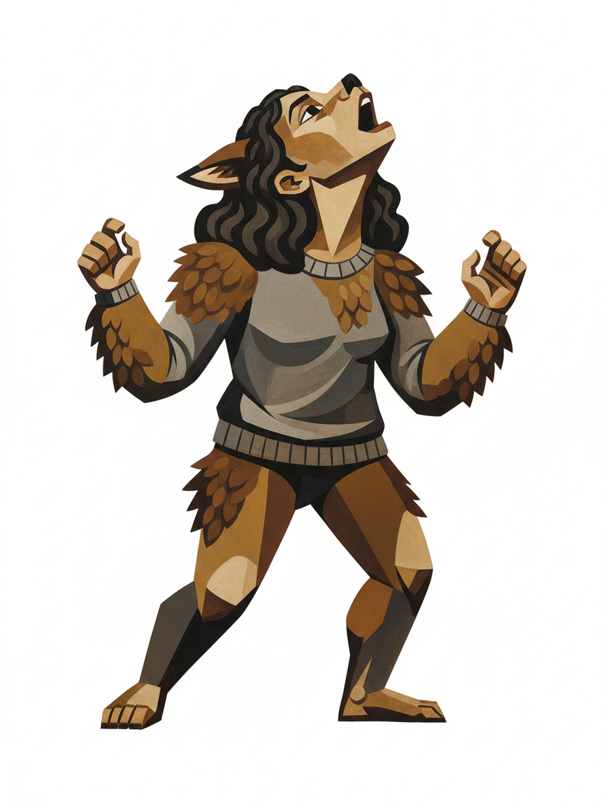 Wolfie Gabriela - Cubist Painting