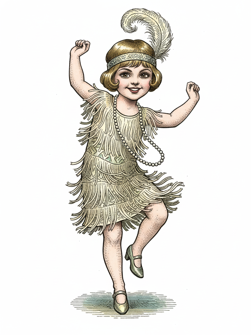 Flapper Julia - Victorian Illustration