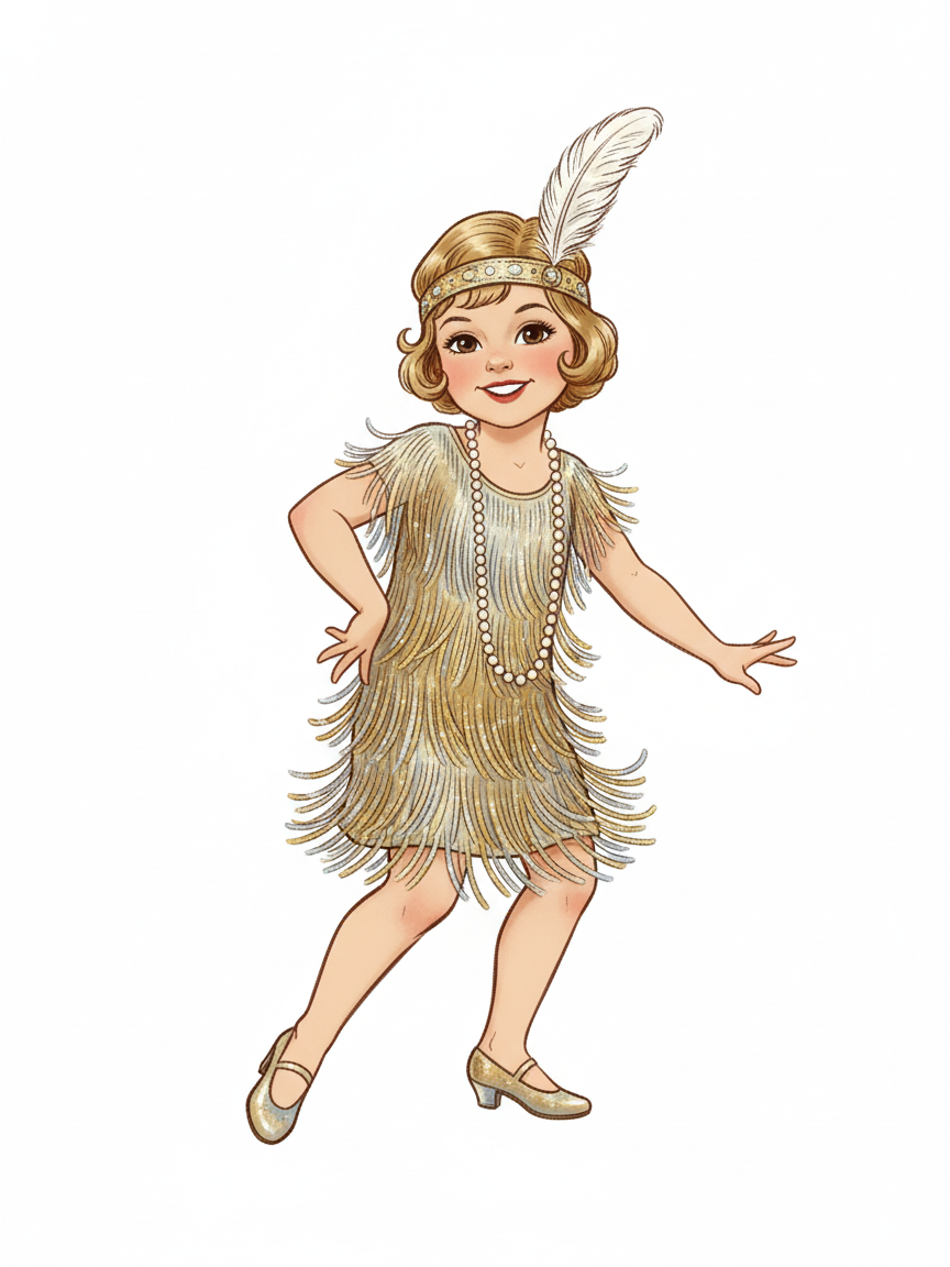 Flapper Julia - Vintage Storybook