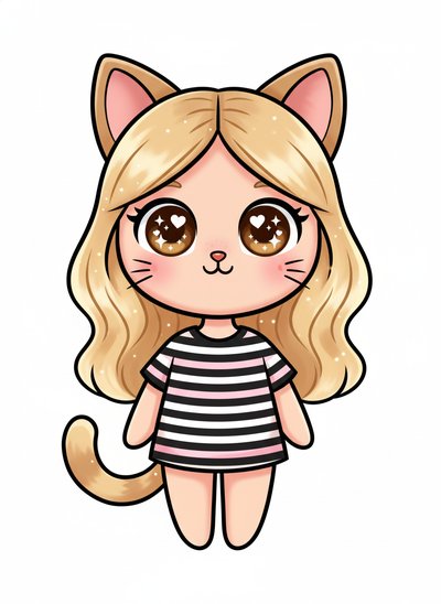 Mary's Cat-tastic Adventure 🐱 - Kawaii Cute