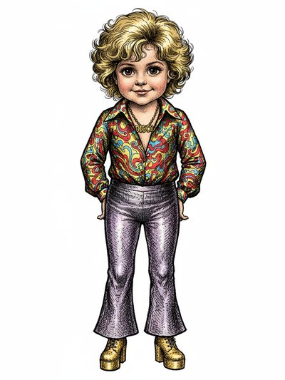 Julia's Groovy Disco Days 🌟 - Victorian Illustration