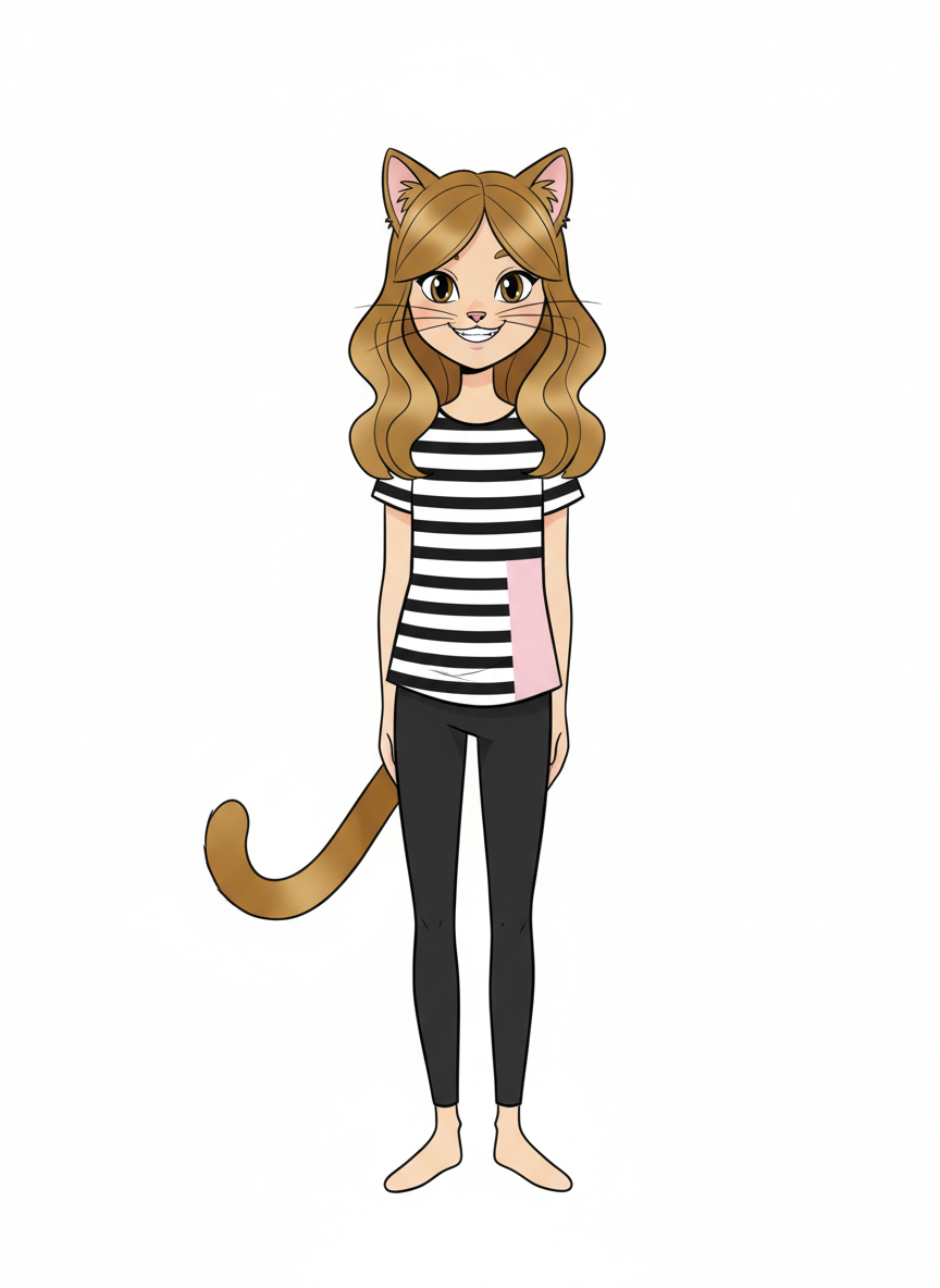 Mary the Playful Cat - Minimalist