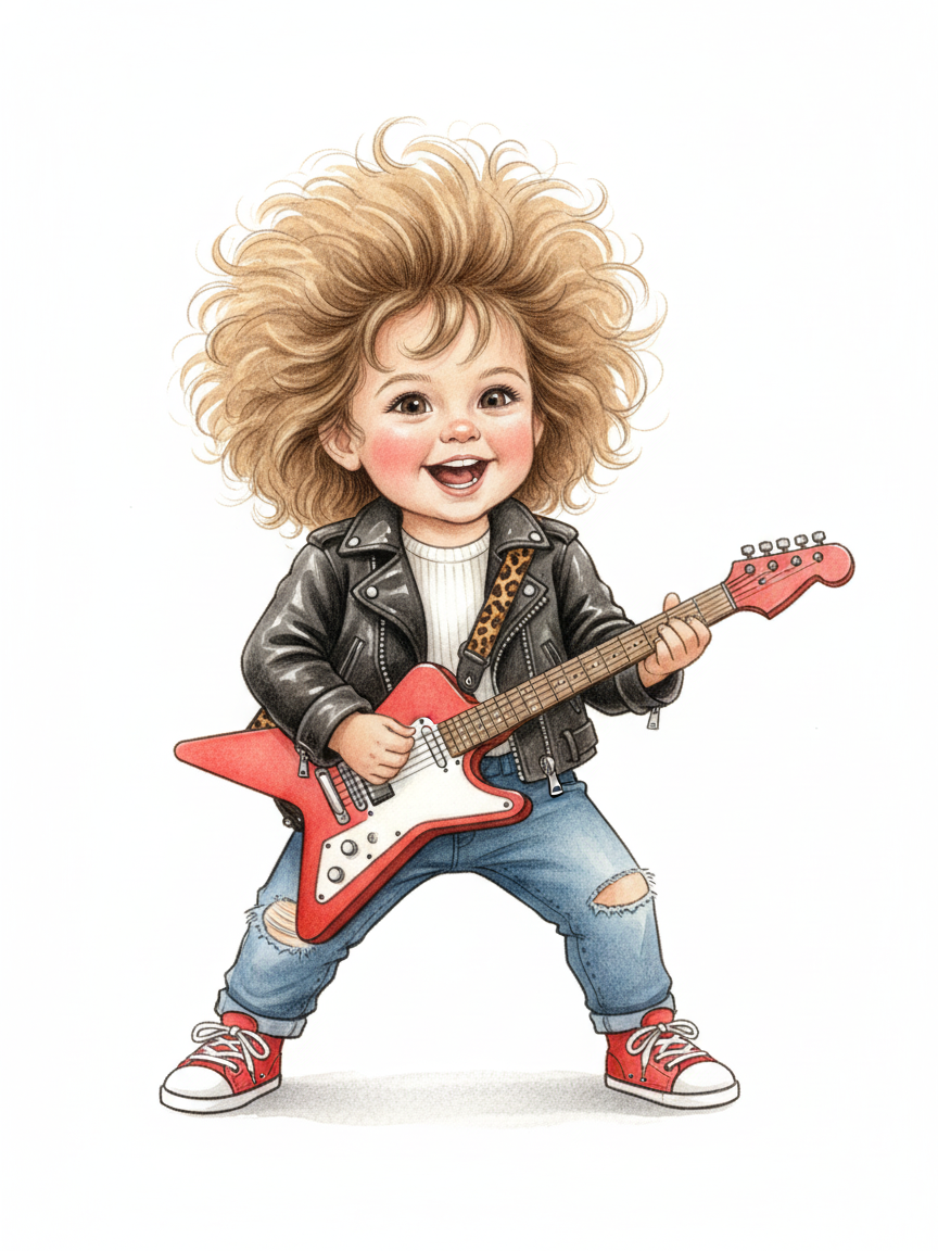 Julia the Rock Star - Gentle Pencil