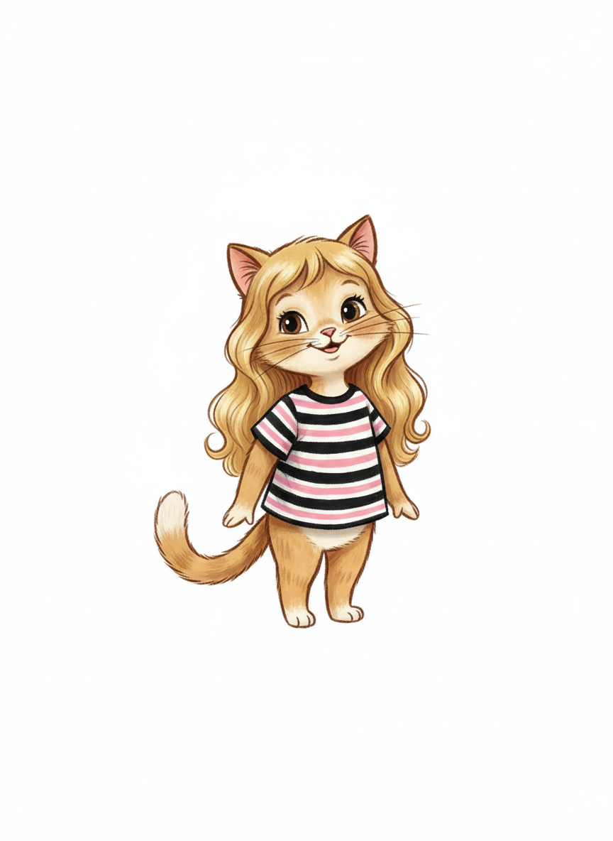 Mary the Playful Cat - Vintage Storybook