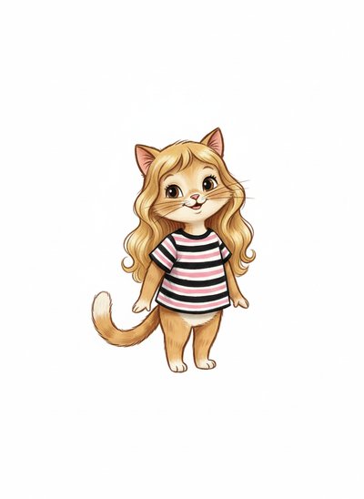 Mary's Cat-tastic Adventure 🐱 - Vintage Storybook