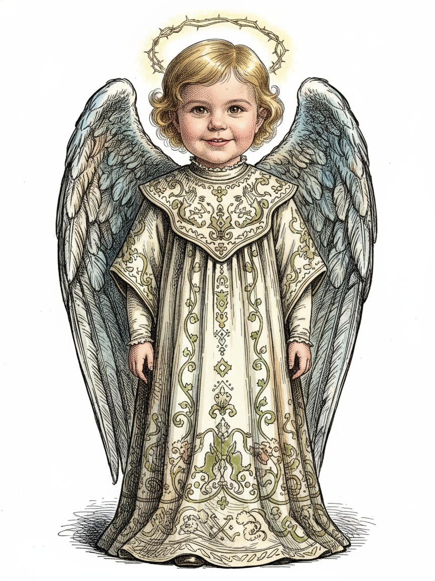Angelic Julia - Victorian Illustration