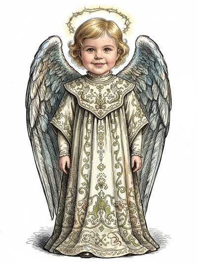 Our Angel Julia's Journey - Victorian Illustration