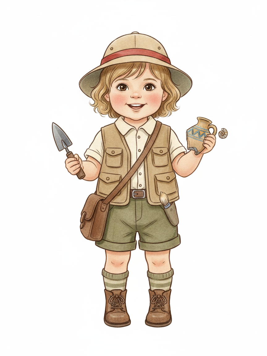 Julia the Little Archaeologist - Gentle Pencil