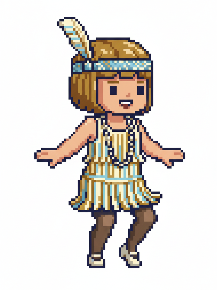 Flapper Julia - Pixel Art