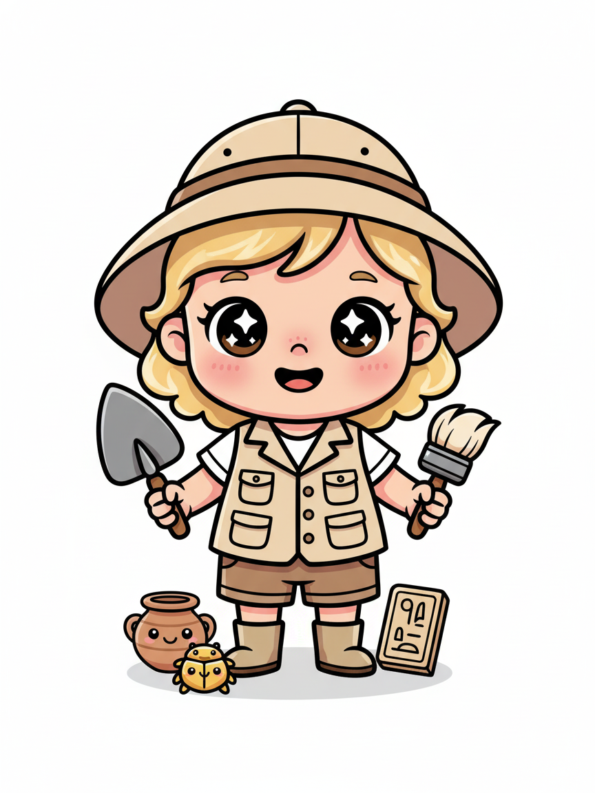 Julia the Little Archaeologist - Kawaii Cute