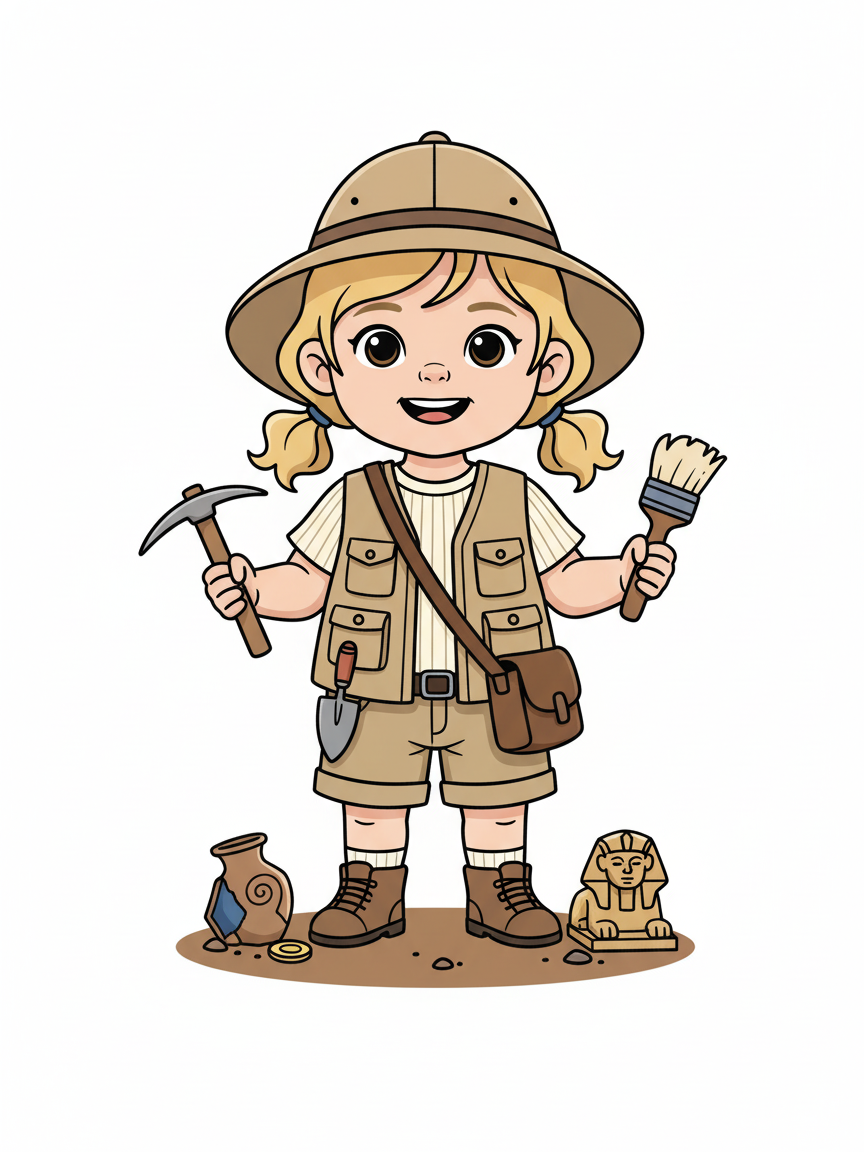 Julia the Little Archaeologist - Minimalist