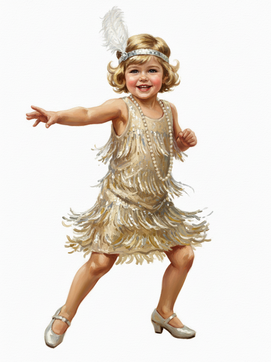 Flapper Julia - Impressionist Painting