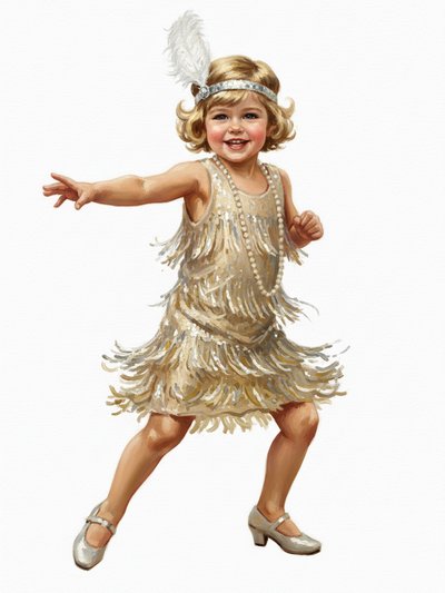 Julia's Jazz Age Adventure - Impressionist Painting