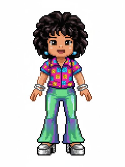 Julia's Groovy Disco Days 🌟 - Pixel Art