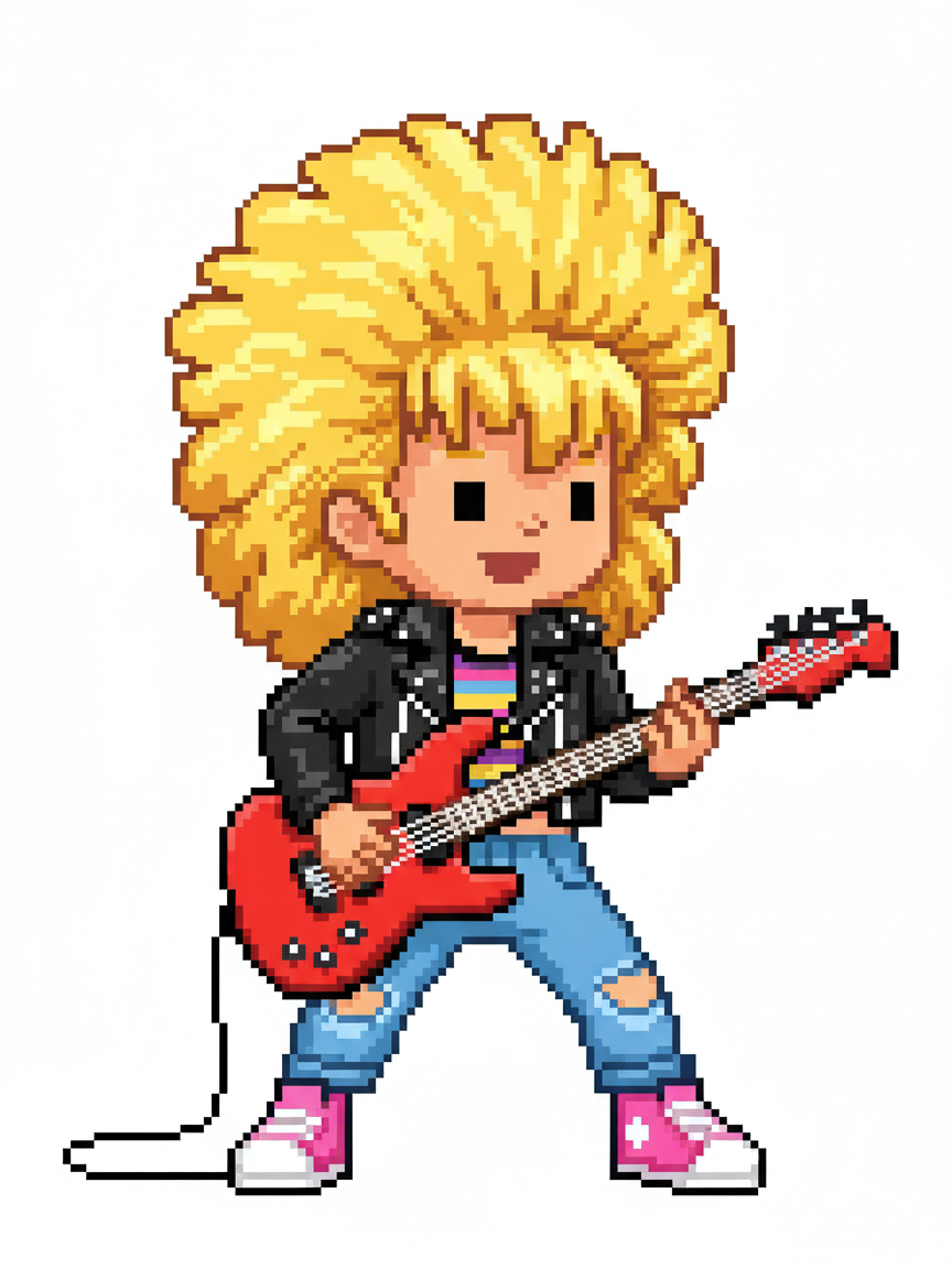 Julia the Rock Star - Pixel Art