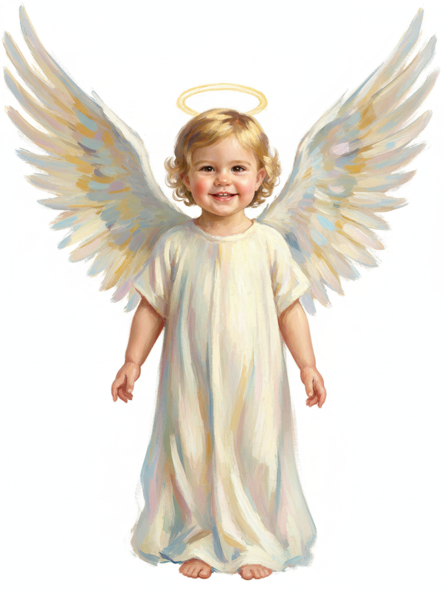 Angelic Julia - Impressionist Painting