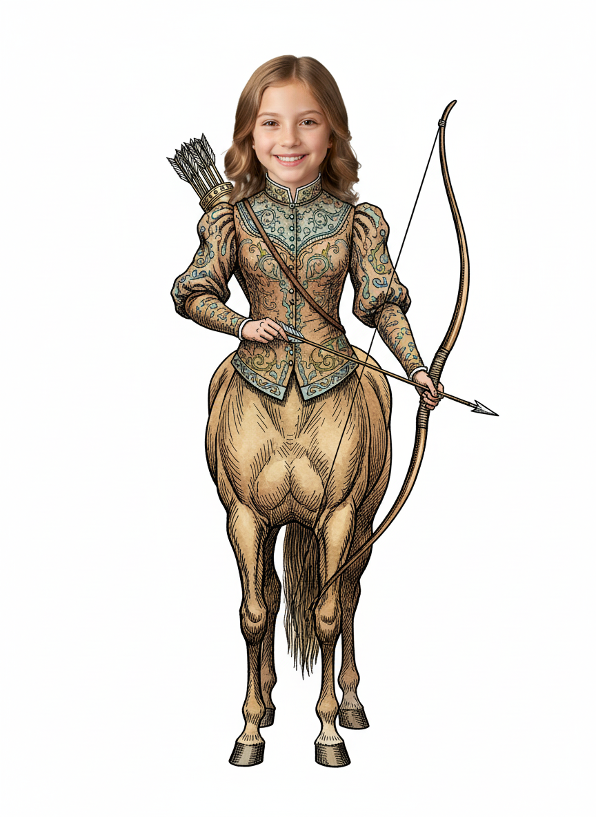 Mary the Centaur - Victorian Illustration