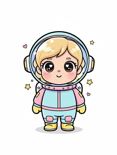 Our Julia in Space 🌌 - Kawaii Cute