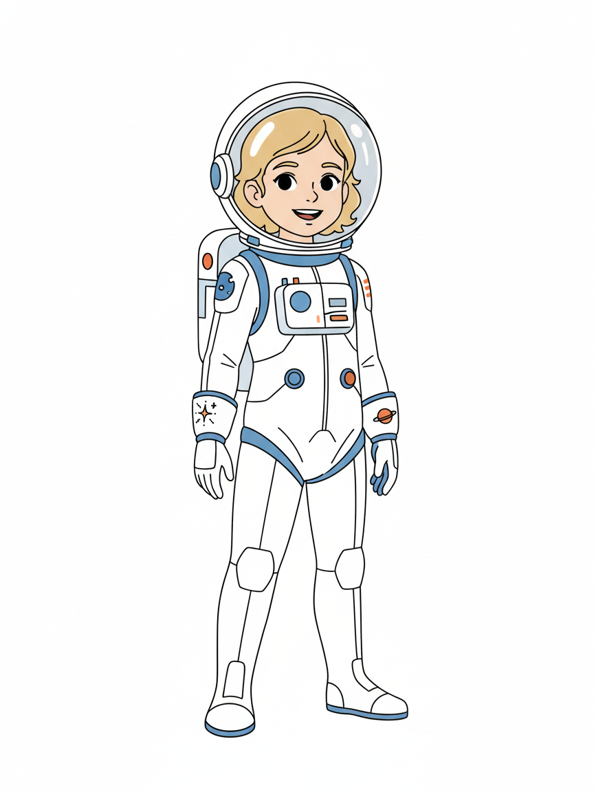 Julia the Star Explorer - Minimalist
