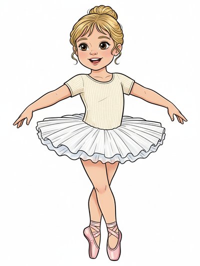 Julia's Ballet Daydreams - Classic Coloring Book