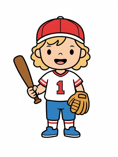 Julia's Baseball Adventures ⚾️ - Preschool Simple