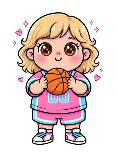 Our Little MVP Julia 🏀 - Kawaii Cute