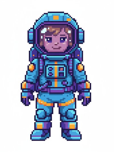 Our Julia in Space 🌌 - Pixel Art