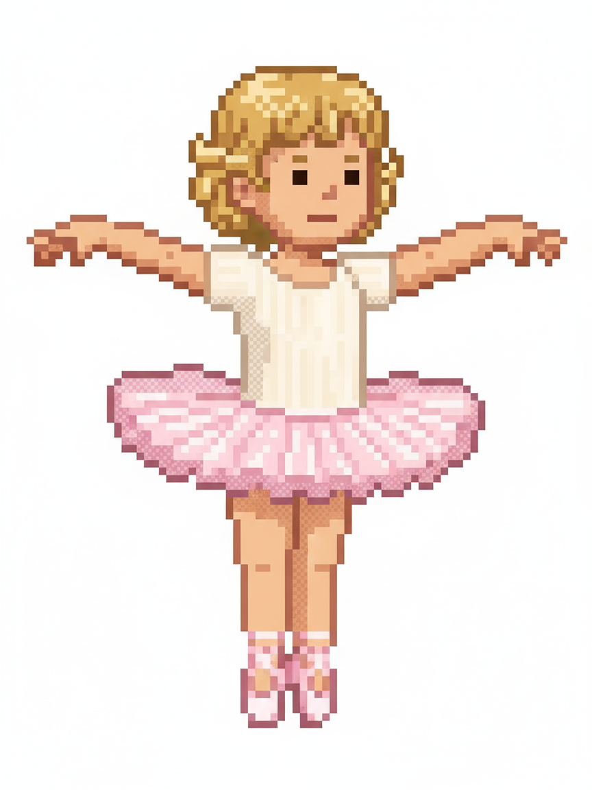 Ballerina Julia - Pixel Art