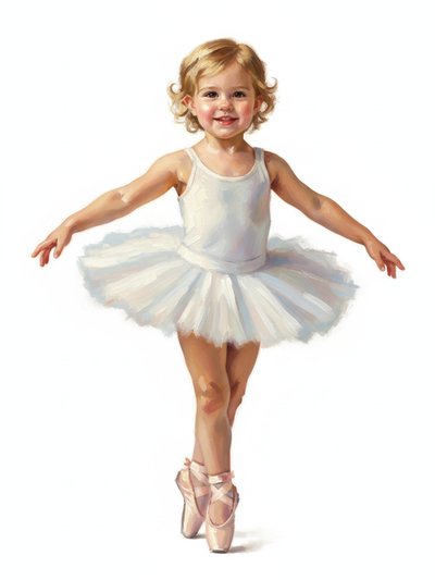 Julia's Ballet Daydreams - Impressionist Painting