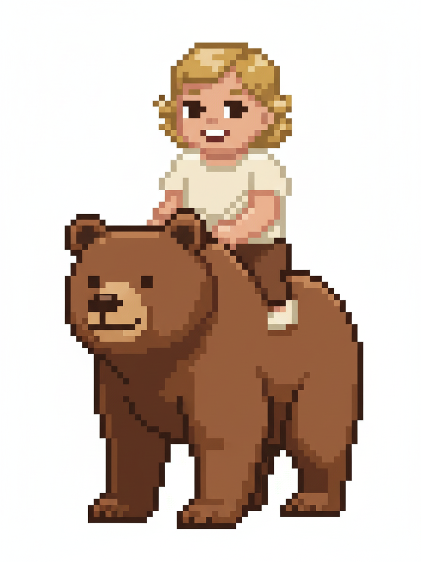 Bear Julia - Pixel Art