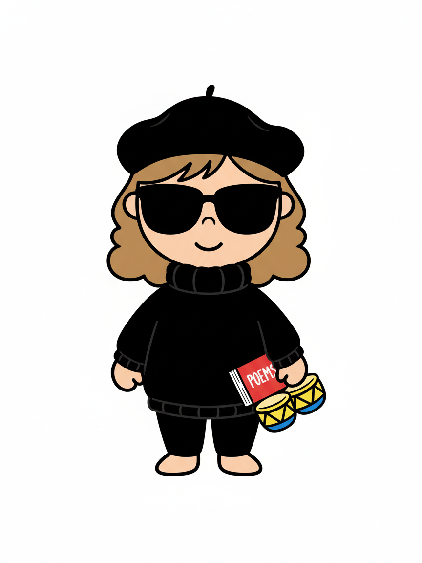 Julia the Beatnik Poet - Preschool Simple