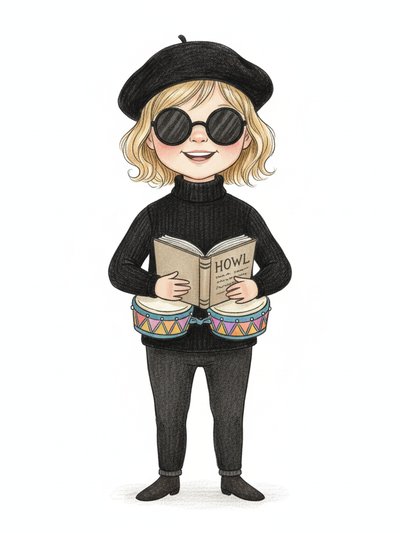 Julia's Beatnik Adventure 📚 - Gentle Pencil