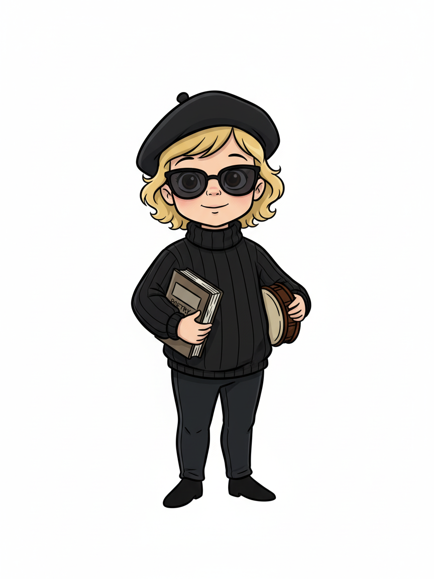 Julia the Beatnik Poet - Golden Age Animation