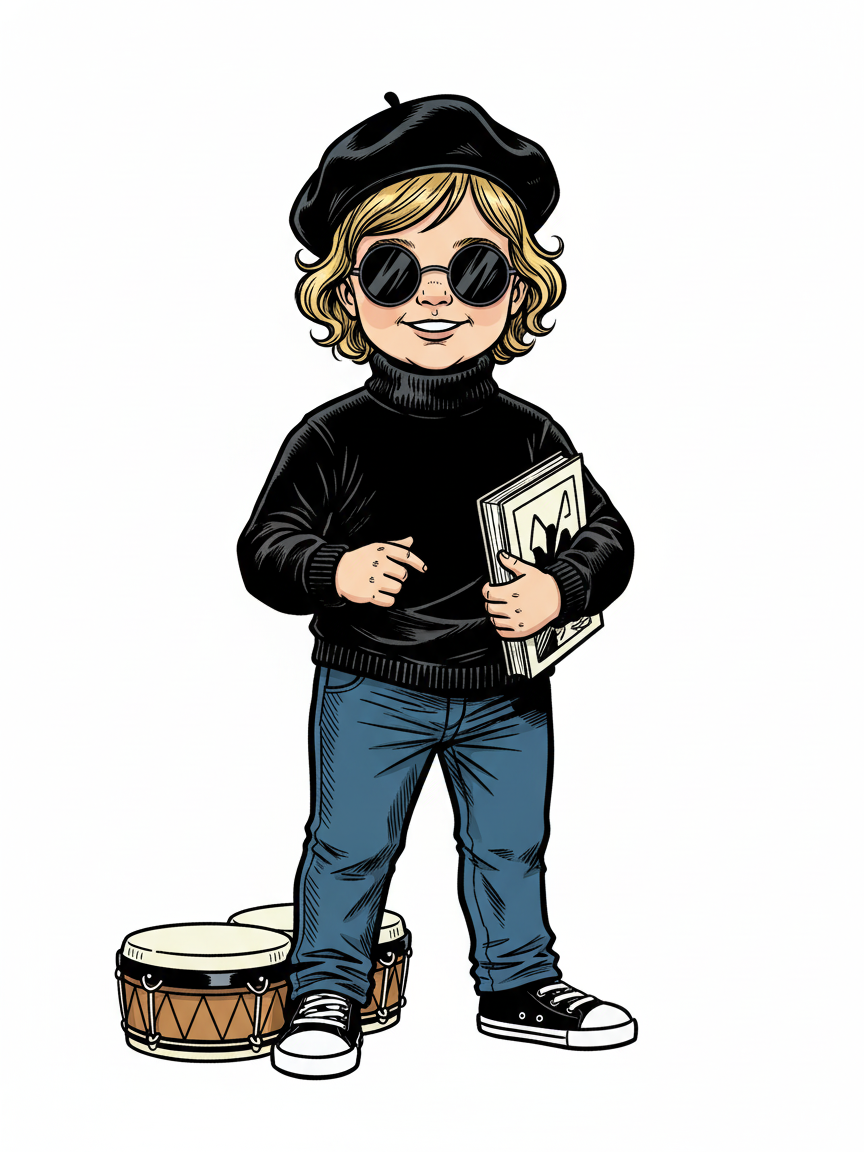 Julia the Beatnik Poet - Comic Book