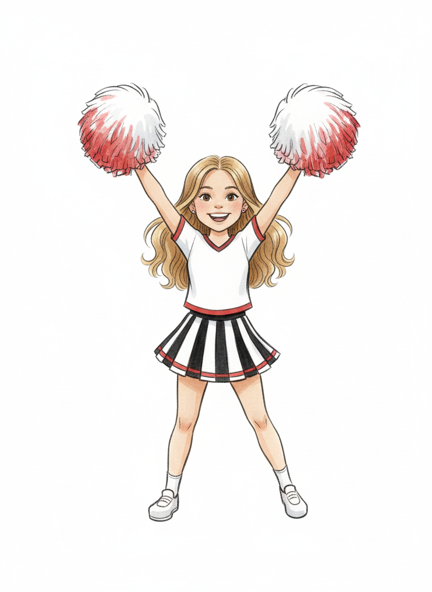 Cheerleader Mary - Gentle Pencil