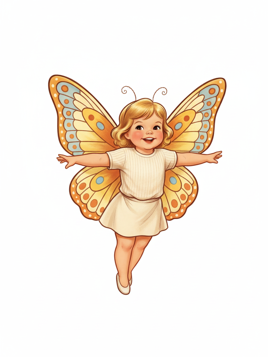 Butterfly Julia - Vintage Storybook