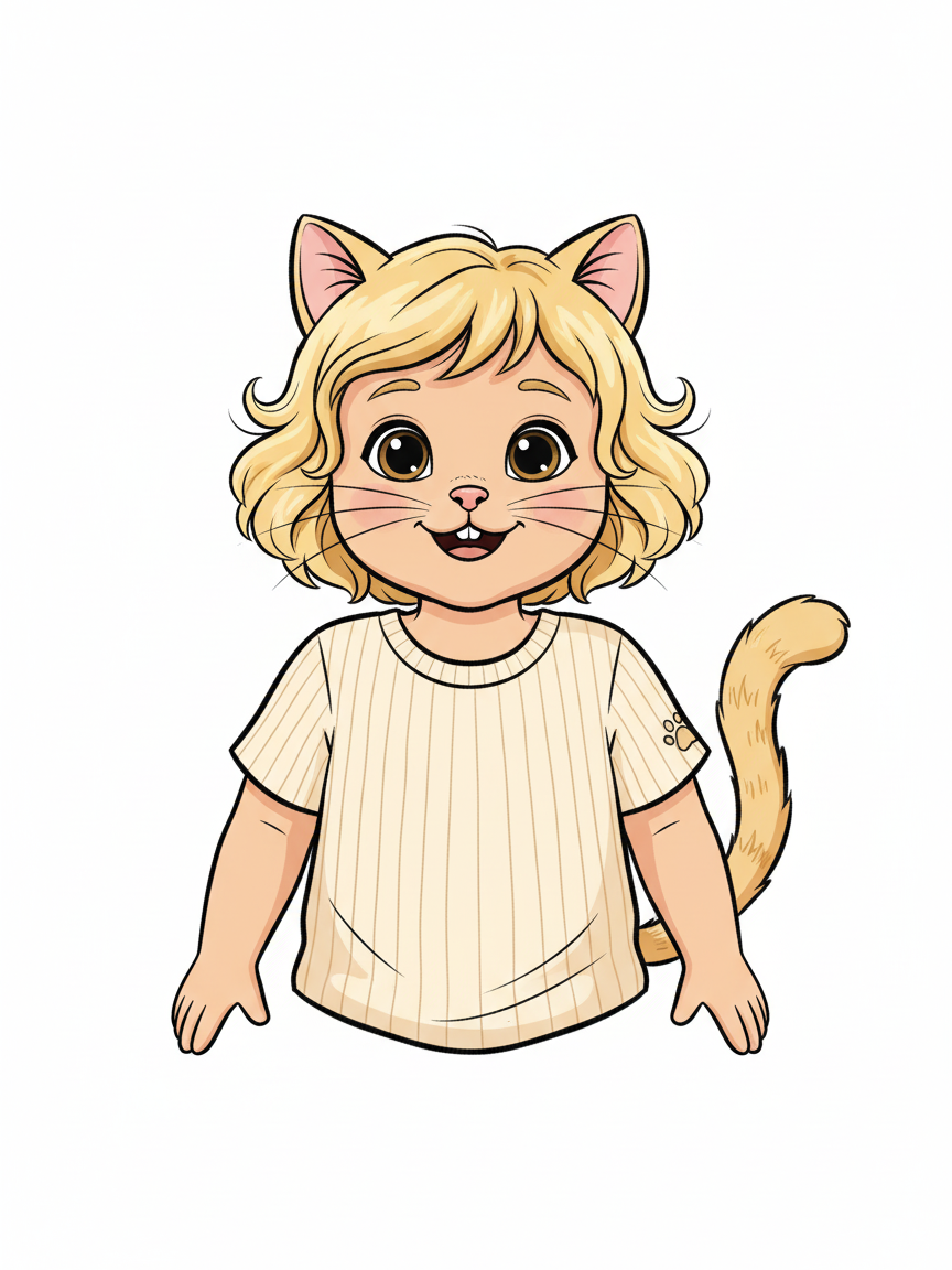 Julia the Curious Cat - Classic Coloring Book