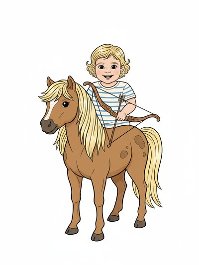 Julia's Magical Centaur Adventure - Classic Coloring Book