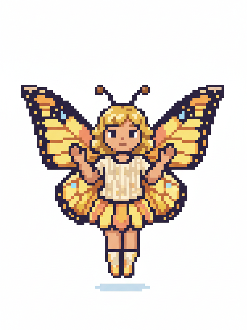 Butterfly Julia - Pixel Art