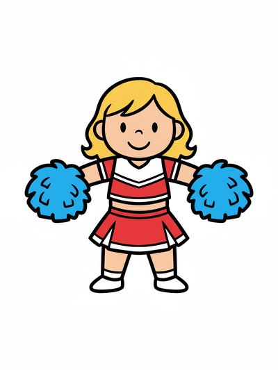 Our Cheerleader Julia 🎀 - Preschool Simple