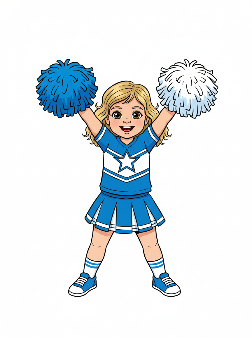 Julia the Cheer Champ - Classic Coloring Book
