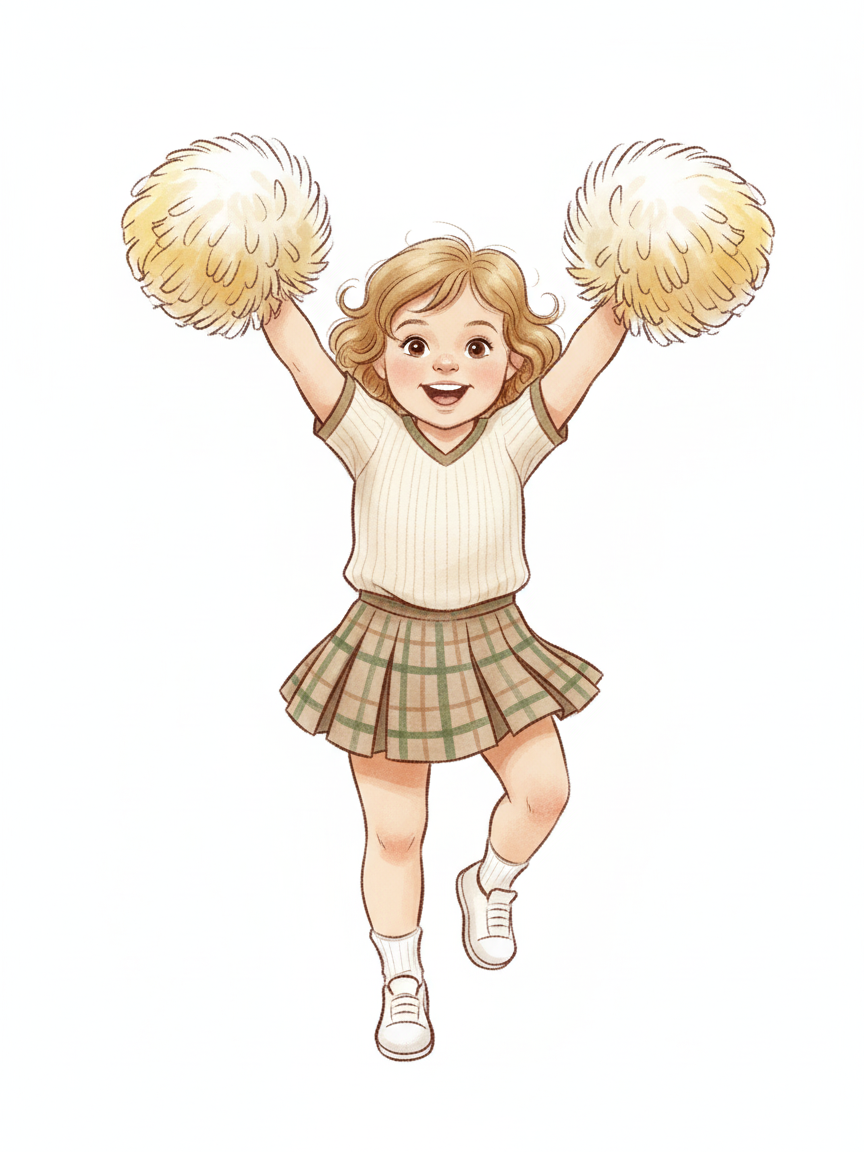 Julia the Cheer Champ - Gentle Pencil