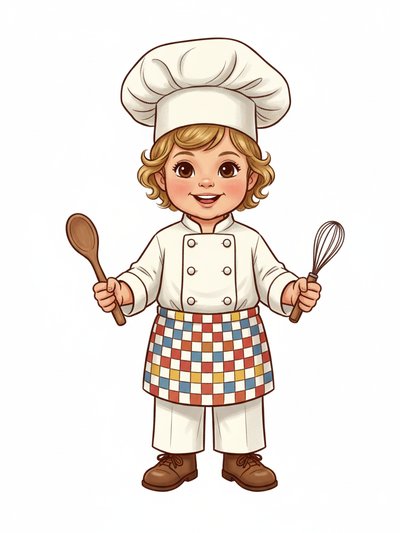 Our Little Chef Julia 🍳 - Vintage Storybook