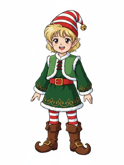 Julia's Christmas Elf Adventure 🎄 - Classic Anime