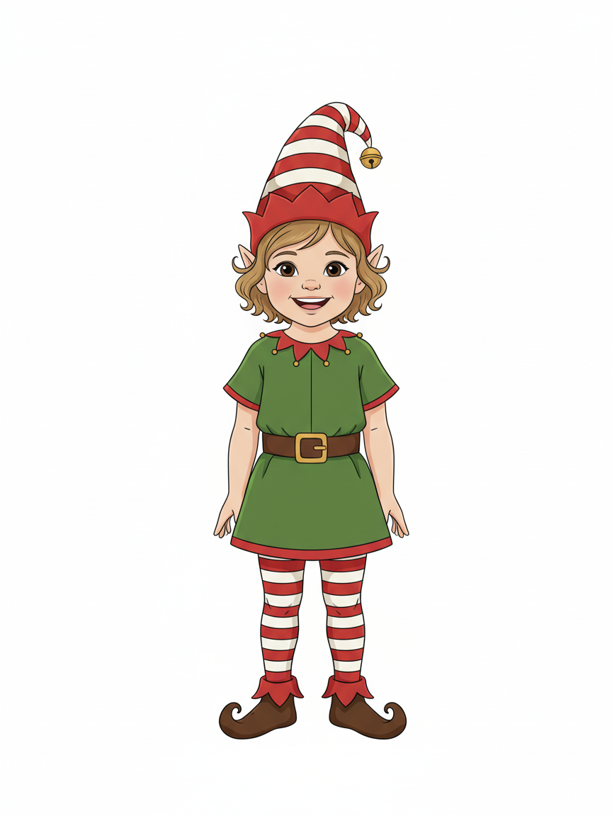 Jolly Julia the Elf - Minimalist