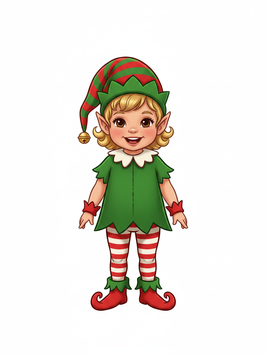 Jolly Julia the Elf - Vintage Storybook