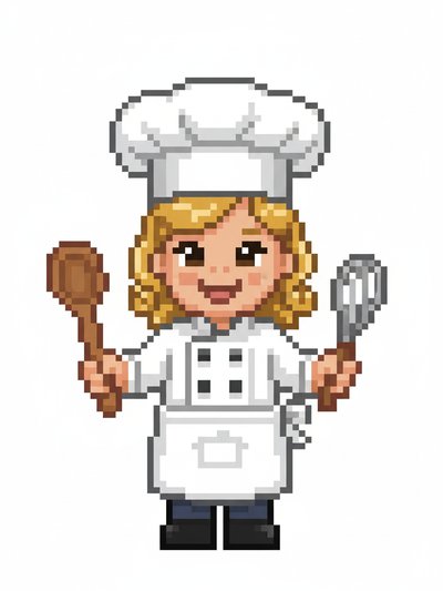 Our Little Chef Julia 🍳 - Pixel Art