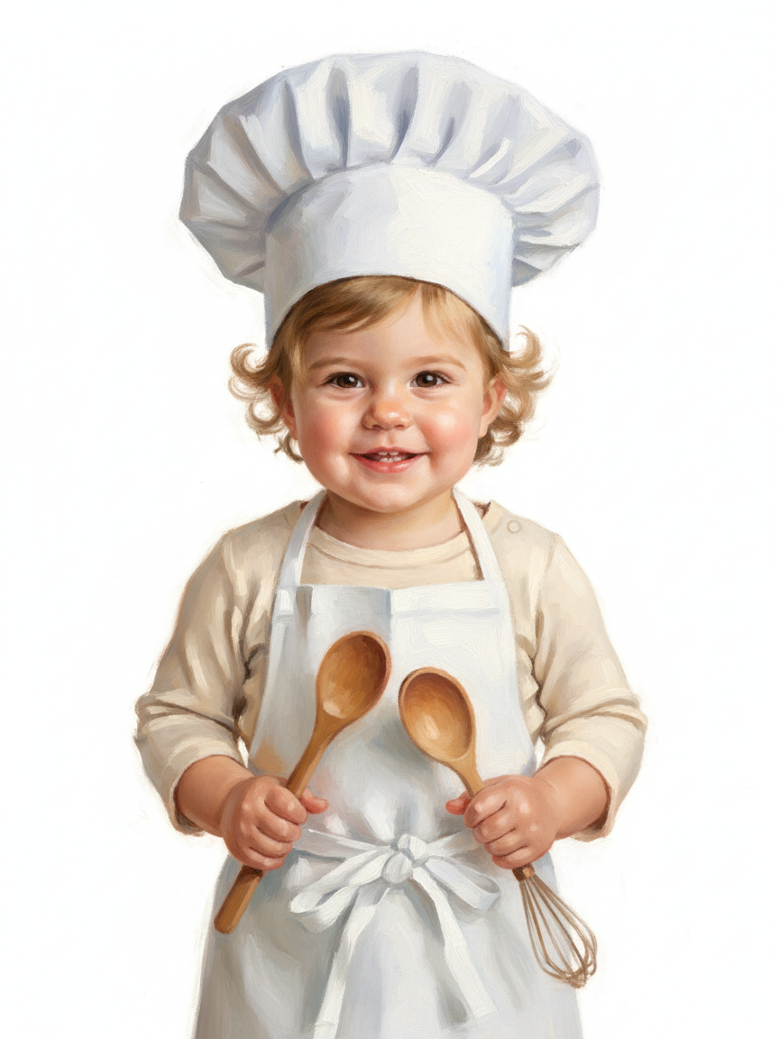 Julia the Culinary Whiz - Impressionist Painting