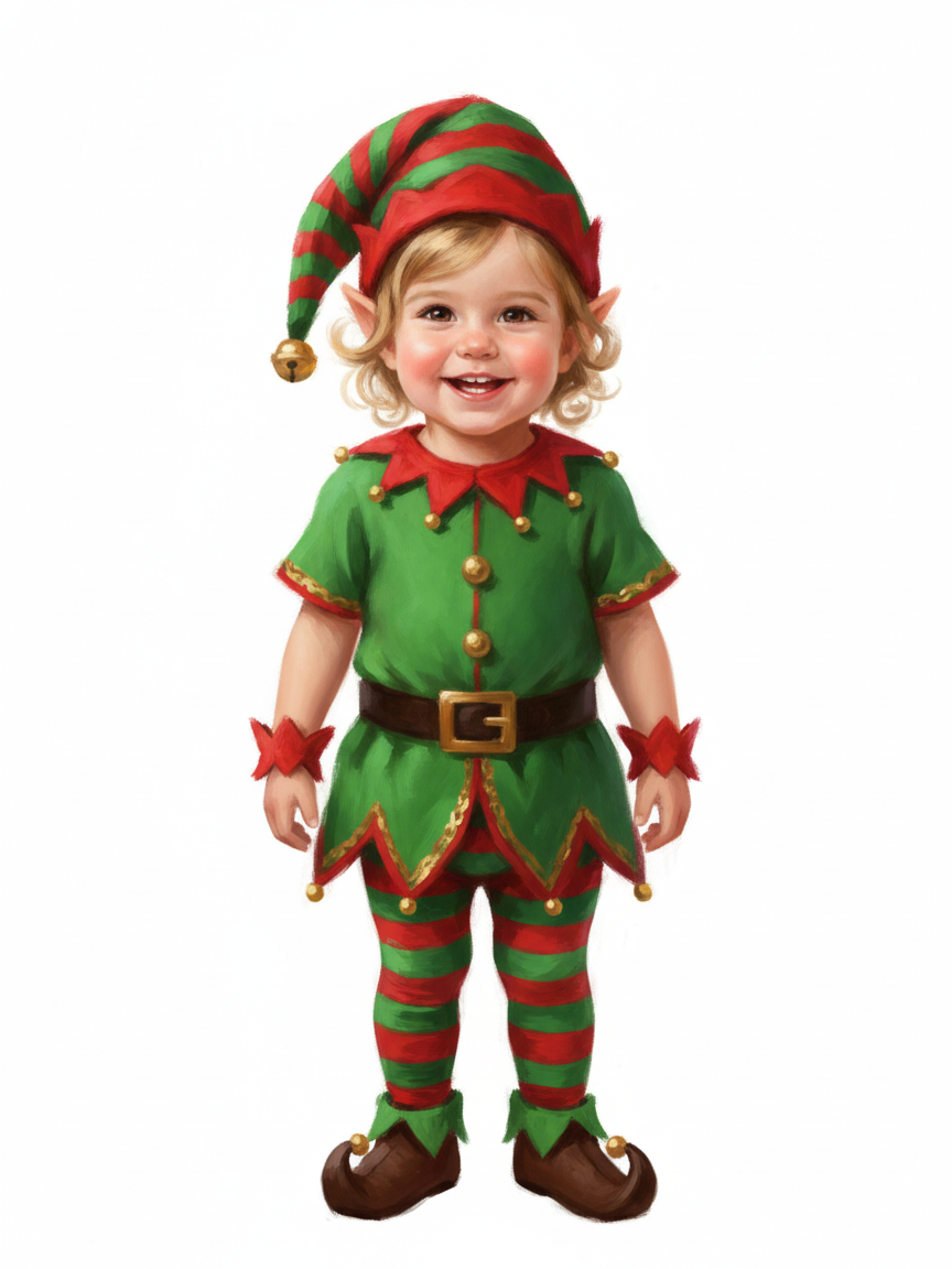 Jolly Julia the Elf - Impressionist Painting