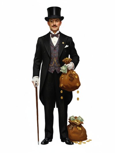 Our Little Millionaire Julia - Impressionist Painting